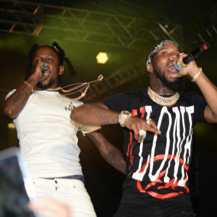 Popcaan and Tory Lanez performing at Reggae Sumfest Dancehall Night 2017
