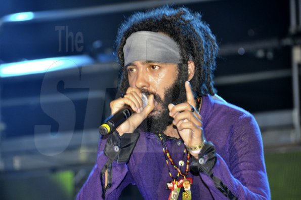 Photo by Janet Silvera
Protoje delivered a message at Reggae Sumfest in Catherine Hall, Montego Bay on Saturday night
