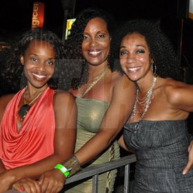 Janet Silvera Photo
 
From L- Kelly Elmore, Velecia Dawn Woods and Tuesdae Knight at Reggae Sumfest last Friday at Catherine Hall in Montego Bay.
