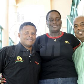 Photo by Sheena Gayle
The Reggae Sumfest team responsible for transportation of the stars of the festival. From left are: Donald Martin, Nicola Thomas and Howard Deers of Summerfest Productions.