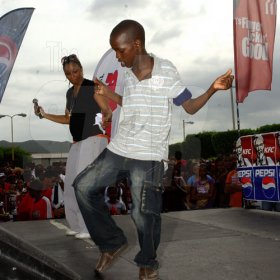 Winston Sill / Freelance Photographer
Digicel Rising Star final three performs on KFC concert and treat for children from places of safety, held at KFC, Portmore Mall on Saturday August 29, 2009.