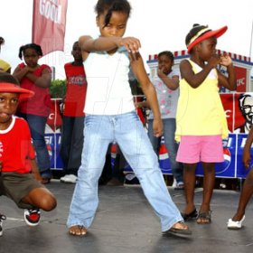 Winston Sill / Freelance Photographer
Digicel Rising Star final three performs on KFC concert and treat for children from places of safety, held at KFC, Portmore Mall on Saturday August 29, 2009.