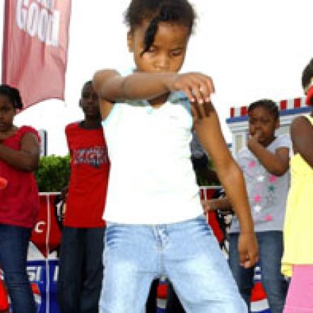 Winston Sill / Freelance Photographer
Digicel Rising Star final three performs on KFC concert and treat for children from places of safety, held at KFC, Portmore Mall on Saturday August 29, 2009.