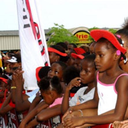 Winston Sill / Freelance Photographer
Digicel Rising Star final three performs on KFC concert and treat for children from places of safety, held at KFC, Portmore Mall on Saturday August 29, 2009.