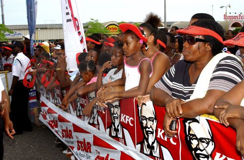 Winston Sill / Freelance Photographer
Digicel Rising Star final three performs on KFC concert and treat for children from places of safety, held at KFC, Portmore Mall on Saturday August 29, 2009.