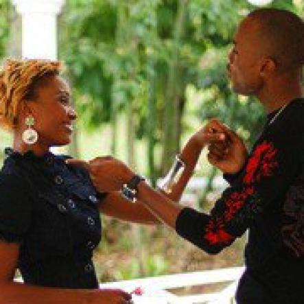 Rising-Stars-host-hopeful-Julie-Malcolm-is-serenaded-by-a-contestant-in-Ocho-Rios