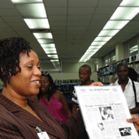 Ricardo Makyn/Staff Photographer.
Rising Star Finalist visit the Gleaner on Monday 13.7.2009.
