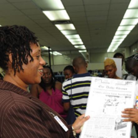 Ricardo Makyn/Staff Photographer.
Rising Star Finalist visit the Gleaner on Monday 13.7.2009.