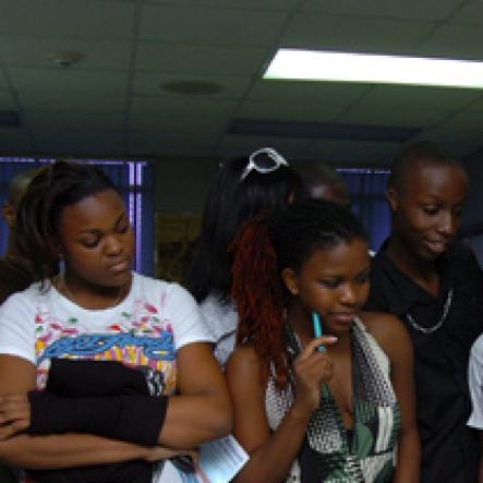 Peta-Gaye Clachar/Staff Photographer
2009 Rising Star contestants tour the Gleaner Company facilities on Monday, July 13, 2009.