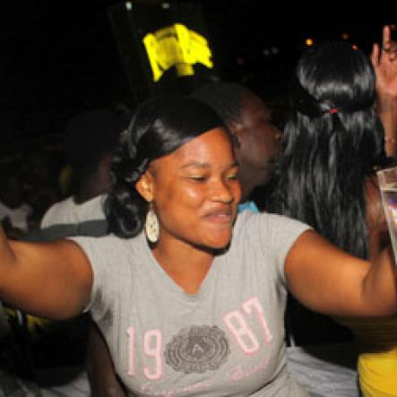 Anthony Minott/Freelance Photographer
She was feeling the party vibes during Chug it...the Soca Edition at Sugar Man's Beach, Hellshire, Portmore, St Catherine on Sunday, March 18, 2012. Over 8,000 patrons, mainly youngsters attended the party.