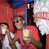                                                                                                                                                                  This patron could not get enough and was spotted with his hands full of Tru Juice and Smirnoff cocktails inside the 'London Express' double decker bus at the launch of the Smirnoff Nightlife Exchange Project.