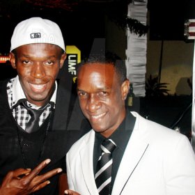 Contributed
The world's fastest man, Usain Bolt slowed things down to hang with Smirnoff Xclusive promoter, Phillip?'PP' Palmer during the event in Cherry Gardens.

************************************************************************* on Friday December 31st.