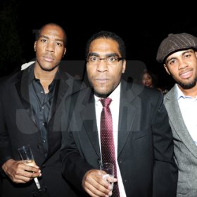 Rudolph Brown/Photographer
From left: Matthew Lee, Kamal Stephenson and Dane Patterson enjoy friendship for the new year at Smirnoff X.Clusive at Chateau X.Clusive.















, 3 Cherry Drive, Cherry Gardens on New Years Eve Friday, December 31-2010