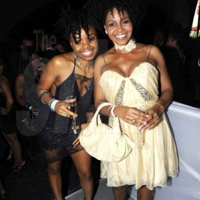 Rudolph Brown/Photographer
Sandra Gregory, (right) with her daughter Nicole Francis at Smirnoff Exclusive at Chateau Xclusive, 3 Cherry Drive, Cherry Gardens on New Years Eve Friday, December 31-2010