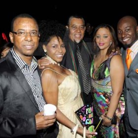 Rudolph Brown/Photographer
From left Norman Horne, Sandra Gregory, Laurie Broderick, Garth Walker and his wife Kimisha at Smirnoff Exclusive at Chateau Xclusive, 3 Cherry Drive, Cherry Gardens on New Years Eve Friday, December 31-2010