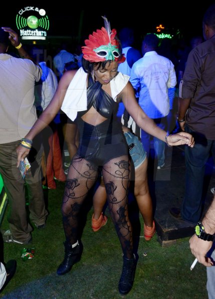 Winston Sill/Freelance Photographer
Soca vs Dancehall, Carnival at night Party, held at Hope Gardens, Old Hope Road on Saturday night April 5, 2014.