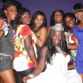 Anthony Minott/Freelance Photographer
GIRL POWER: DJ Spice pose with a host of ladies during her birthday bash at Bayside, Portmore, St Catherine on Friday, August 6, 2010.