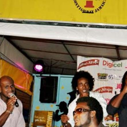 Photo by Janet Silvera 
The group 'Soul to Soul' performing at the Sumfest western Jamaica launch party at Pier One in Montego Bay on Thursday night
