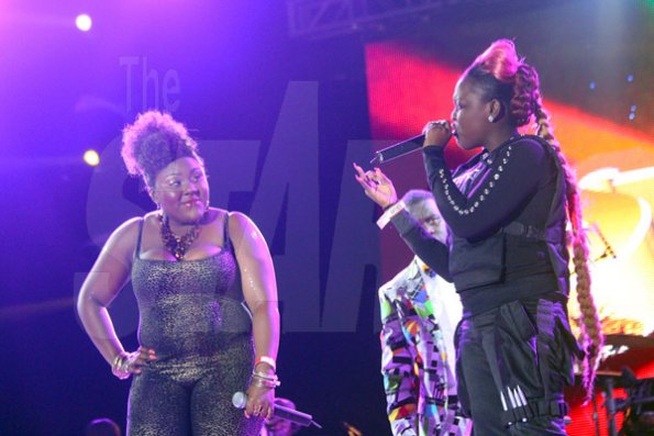 Anthony Minott

Clash artiste, Sashae (right) made 'mince meat' of her opponent