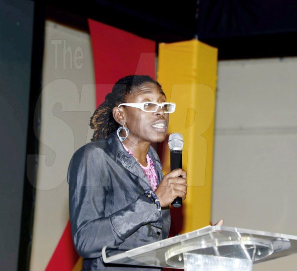 Winston Sill/Freelance Photographer
Kimmarie Spence, film commissioner at Jamaica Invest, speaks to those attending the Sting launch at The Jamaica Pegasus Hotel on Monday.





Supreme Promotions Limited and Downsound Records presents the Launch of Sting 30, held at the Jamaica Pegasus Hotel, New Kingston on Monday night November 25, 2013.