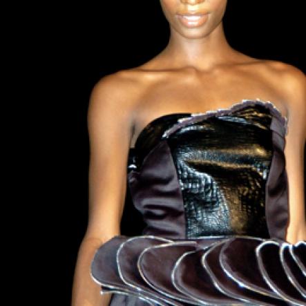 Winston Sill / Freelance Photographer
Jotasha Turnbull rocks a design by Les Campbell at Saint International Style Week International Mecca of Style Fashion Show, held at Fort Charles, Port Royal on Saturday night July 10, 2010.