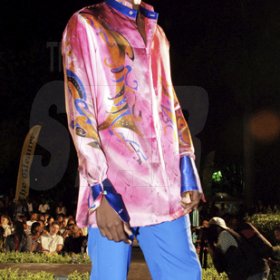 Colin Hamilton/Freelance Photographer
Jamaica got the first preview of the new line by Trinidadian designer Andrew Ramrop at Internalional Men's Collection at Devon House on Friday.