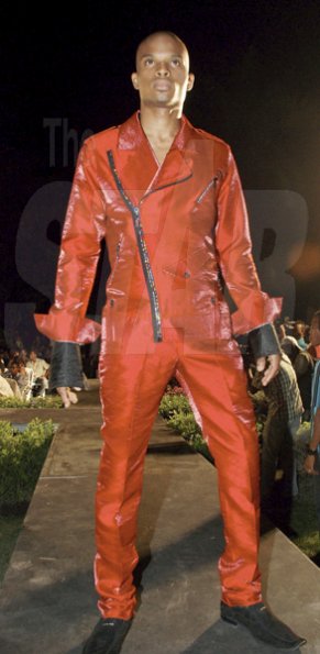 Colin Hamilton
Rick B's uses zips in this red ensemble.  Styleweek