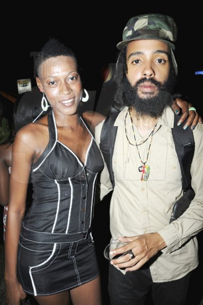 Winston Sill / Freelance Photographer
                                                                               Protoje (right) and a fan Yanique Spence hang out at the Reggae Sumfest launch, held at Devon house, on Wednesday.