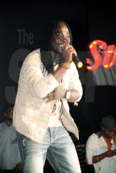Colin Hamilton/Freelance photographer                                                                                                                      I-Octane giving those who turned out at the launch, a taste of what was to come at Reggae Sumfest 2010.