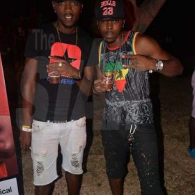 Budding Montego Bay dancehall artistes ‘Kutta Roo’ and ‘Weed Dada’