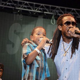 Winston Sill/Freelance Photographer
Wayne Marshall (right) and his son Giomar perform 'Stupid Money' during Tessanne Chin's Home Coming Concert on the Waterfront, Ocean Boulevard on Sunday night.




 January 12, 2014.
