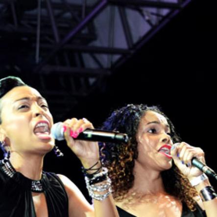 Winston Sill/Freelance Photographer

Alaine and her singers do a magnificent rendition of 'You Are  Me' during Tessanne Chin Home Coming Concert on the Waterfront, downtown Kingston on Sunday night

 January 12, 2014.