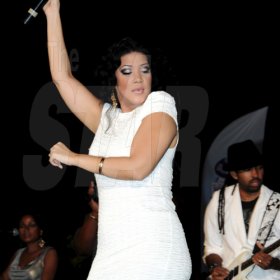 Winston Sill / Freelance Photographer
                                                                              Tessanne was quite the performer during the recent launch of her debut album.                                                                                                                                                                                                                                                                                                                         launch debut Album-- "In Between Words", held at Liguanea Club, New Kingston on Tuesday night January 4, 2011.