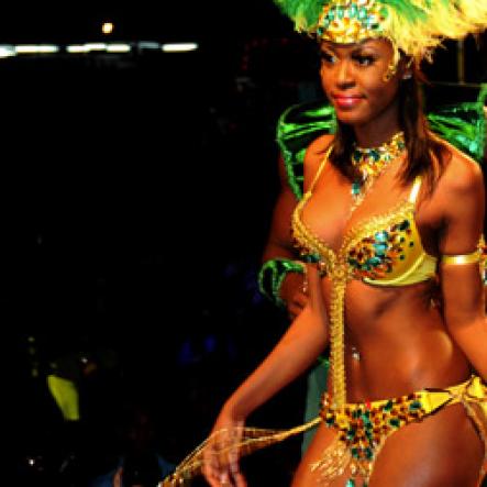 Winston Sill / Freelance Photographer
Bacchanal Jamaica and Appleton Rum presents the 2013 Band Launch Fete, featuring the 2013 costumes, held at Mas Camp, Stadium North on Friday night December 7, 2012.