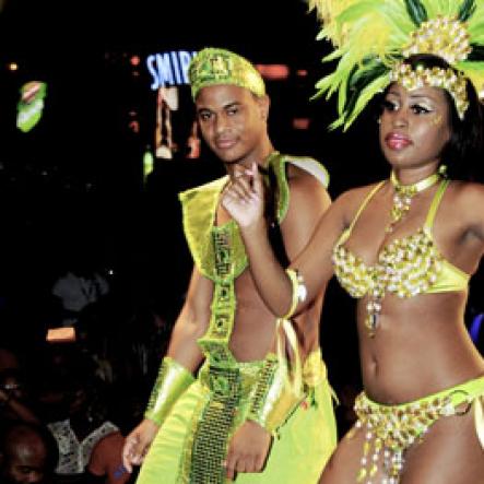 Winston Sill / Freelance Photographer
Bacchanal Jamaica and Appleton Rum presents the 2013 Band Launch Fete, featuring the 2013 costumes, held at Mas Camp, Stadium North on Friday night December 7, 2012.