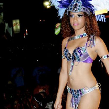 Winston Sill / Freelance Photographer
Bacchanal Jamaica and Appleton Rum presents the 2013 Band Launch Fete, featuring the 2013 costumes, held at Mas Camp, Stadium North on Friday night December 7, 2012.