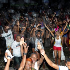 Winston Sill / Freelance Photographer
Island Mas and Kirov Vodka presents the Official and Original Water Party, "The Beach in the City Edition", held at UDC Car Park, Park Boulevard, New Kingston on Sunday January 1, 2012.