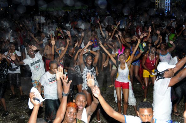 Winston Sill / Freelance Photographer
Island Mas and Kirov Vodka presents the Official and Original Water Party, "The Beach in the City Edition", held at UDC Car Park, Park Boulevard, New Kingston on Sunday January 1, 2012.