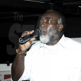 Photo by Anthony Minott
Captain of The Big Ship, Freddie McGregor sings for an appreciative audience at the Impulse Night Club in New Kingston on Saturday night.