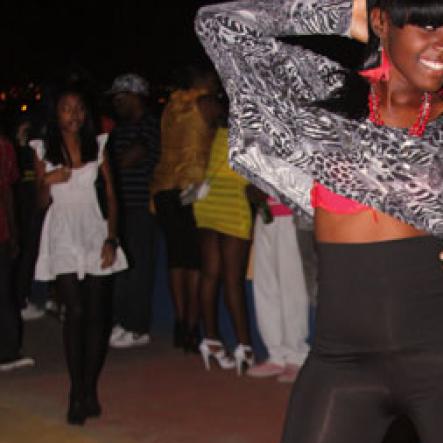 Anthony Minott/Freelance Photographer
Tights and Heels party...hot gal edition held on the roof of Lip Stick Bar, Bayside, Portmore on Saturday, December 3, 2011.