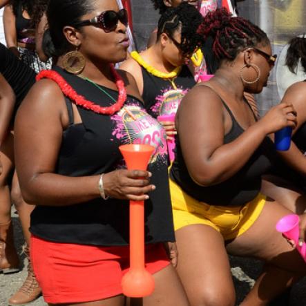 Winston Sill/Freelance Photographer
UWI Carnival Road March, on the Ring Road, UWI Mona Campus on Saturday March 14, 2015.