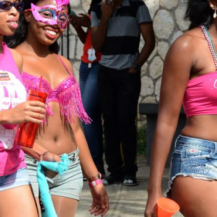 Winston Sill/Freelance Photographer
UWI Carnival Road March, on the Ring Road, UWI Mona Campus on Saturday March 14, 2015.