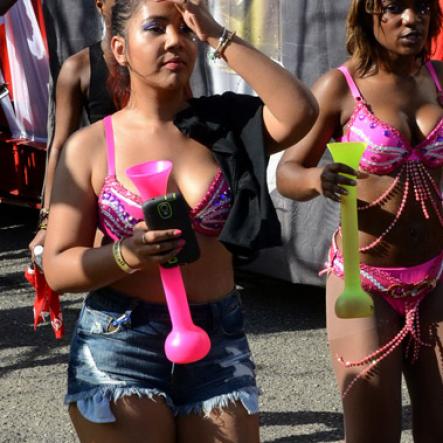 Winston Sill/Freelance Photographer
UWI Carnival Road March, on the Ring Road, UWI Mona Campus on Saturday March 14, 2015.