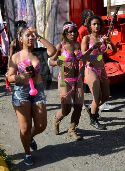 Winston Sill/Freelance Photographer
UWI Carnival Road March, on the Ring Road, UWI Mona Campus on Saturday March 14, 2015.