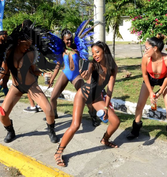 Winston Sill/Freelance Photographer
UWI Carnival Road March, on the Ring Road, UWI Mona Campus on Saturday March 14, 2015.