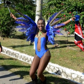 Winston Sill/Freelance Photographer
UWI Carnival Road March, on the Ring Road, UWI Mona Campus on Saturday March 14, 2015.