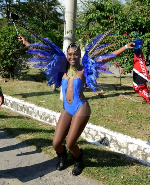 Winston Sill/Freelance Photographer
UWI Carnival Road March, on the Ring Road, UWI Mona Campus on Saturday March 14, 2015.