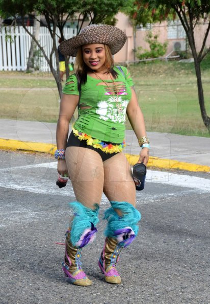 Winston Sill/Freelance Photographer
UWI Carnival Road March, on the Ring Road, UWI Mona Campus on Saturday March 14, 2015.