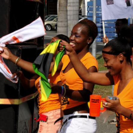 Winston Sill / Freelance Photographer
UWI Carnival Road March, held on the Ring Road UWI, Mona on Saturday March 16, 2013.