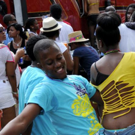 Winston Sill / Freelance Photographer
UWI Carnival Road March, held on the Ring Road UWI, Mona on Saturday March 16, 2013.